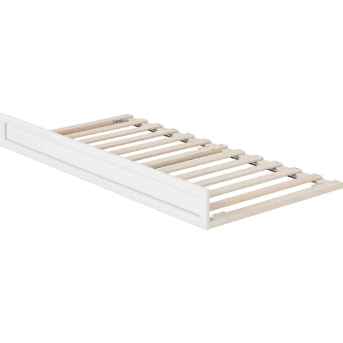 MCM Twin Trundle in White Wood