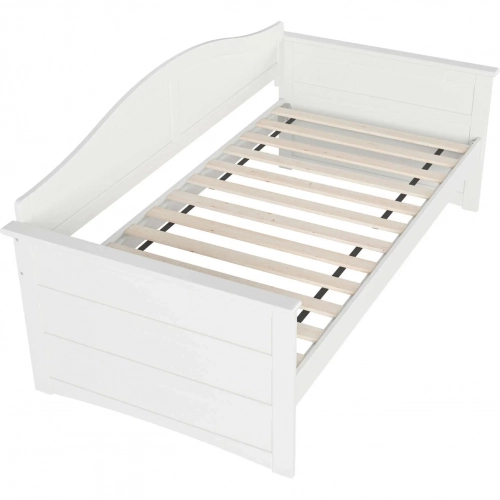 Acadia Twin Daybed in White Finish Wood