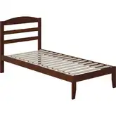 Warren Twin XL Bed in Walnut Finish