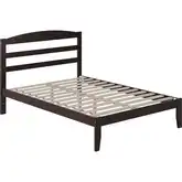 Warren Full Platform Bed in Espresso Finish Wood