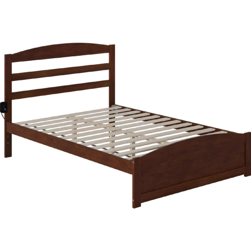 Warren Full Bed with Footboard in Walnut Finish