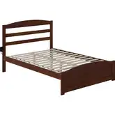 Warren Full Bed with Footboard in Walnut Finish
