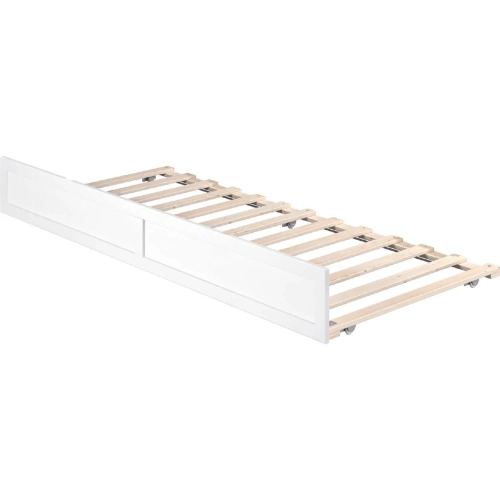 Island Trundle Bed Twin XL White Finish