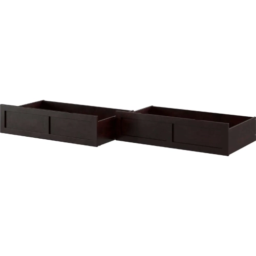Island Queen KIng Twin XL Underbed Drawers in Espresso (Set of 2)