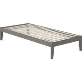 Colorado Twin Extra Long Bed with USB Turbo Charger in Grey