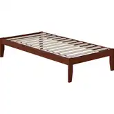 Colorado Twin Bed with USB Turbo Charger in Walnut