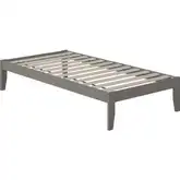 Colorado Twin Bed with USB Turbo Charger in Grey