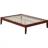 Colorado Full Bed with USB Turbo Charger in Walnut