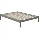 Colorado Queen Bed with USB Turbo Charger in Grey