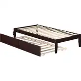 Colorado Twin Bed with Twin Trundle in Espresso