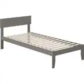 Boston Twin Extra Long Bed in Grey