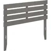 Oxford Full Headboard with USB Turbo Charger in Grey