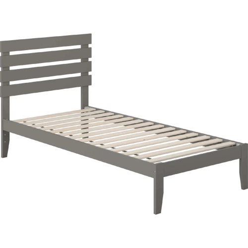 Oxford Twin Extra Long Bed with USB Turbo Charger in Grey