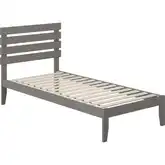 Oxford Twin Extra Long Bed with USB Turbo Charger in Grey