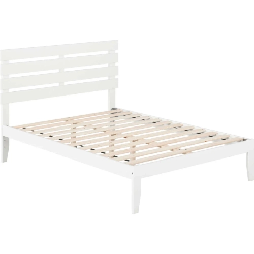 Oxford Full Bed with USB Turbo Charger in White