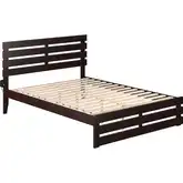 Oxford Queen Bed with Footboard in Espresso Finish