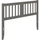 Tahoe Queen Headboard with USB Turbo Charger in Grey