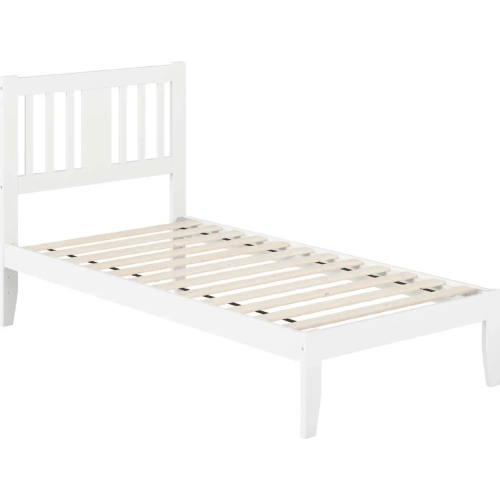 Tahoe Twin Bed with USB Turbo Charger in White