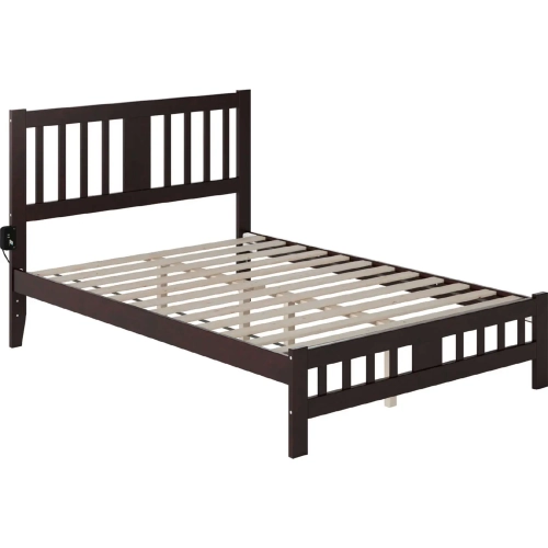 Tahoe Full Bed with Footboard in Espresso Finish Wood