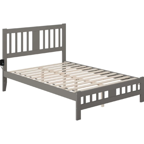 Tahoe Full Bed with Footboard in Grey Finish