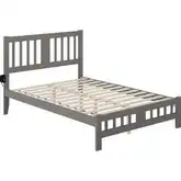 Tahoe Full Bed with Footboard in Grey Finish
