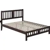 Tahoe Queen Bed with Footboard in Espresso Finish Wood