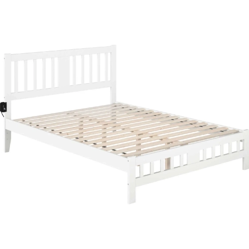 Tahoe Queen Bed with Footboard in White Finish