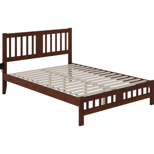 Tahoe Queen Bed with Footboard in Walnut Finish
