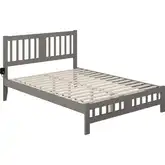 Tahoe Queen Bed with Footboard in Grey Finish
