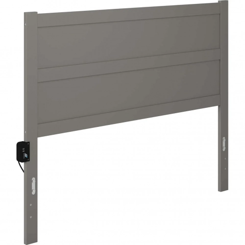 NoHo Queen Headboard in Grey Finish