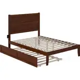 NoHo Full Bed with Twin Trundle in Walnut Finish