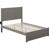 NoHo Full Bed with Footboard in Grey Finish