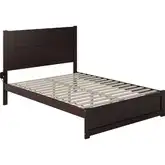 NoHo Queen Bed with Footboard in Espresso Finish Wood