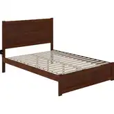 NoHo Queen Bed with Footboard in Walnut Finish