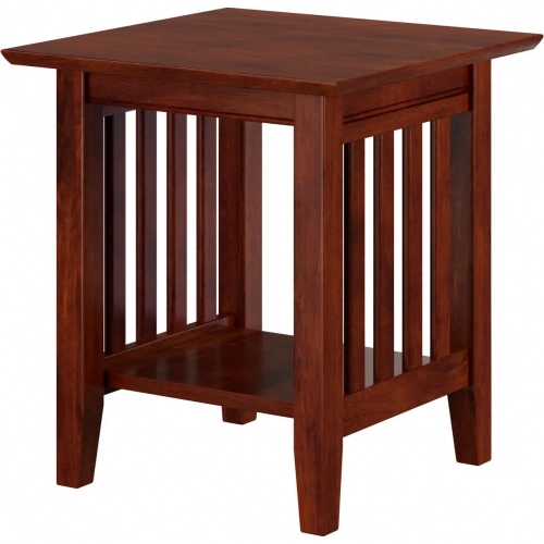 Mission End Table in Walnut