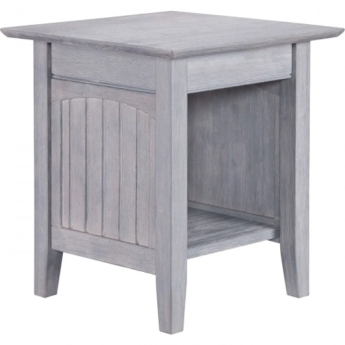Nantucket End Side Table in Driftwood Finish