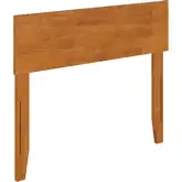 Orlando Twin Panel Headboard with USB in Light Toffee Finish Wood