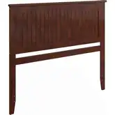 Nantucket Queen Panel Headboard with USB in Walnut Finish Wood