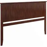 Nantucket King Panel Headboard with USB in Walnut Finish Wood