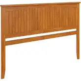 Nantucket King Panel Headboard with USB in Light Toffee Finish Wood