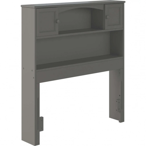 Newport Bookcase Headboard Twin Atlantic Grey