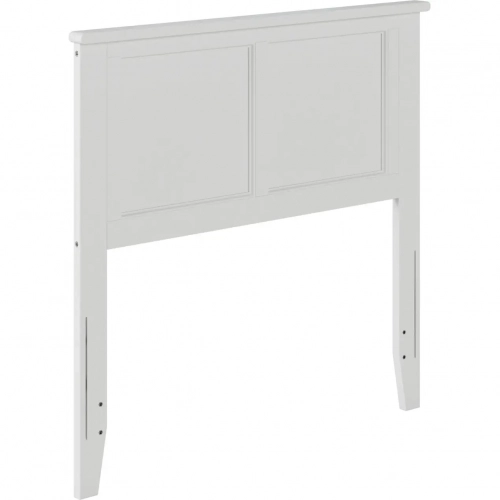 Madison Twin Panel Headboard in White Wood