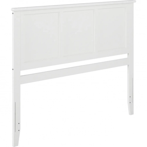 Madison Queen Panel Headboard in White Wood