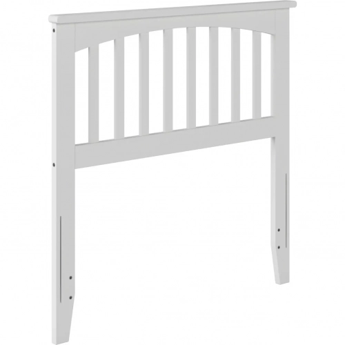 Mission Twin Headboard in White Wood
