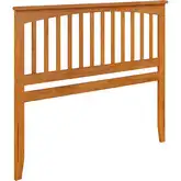 Mission Queen Headboard in Toffee Wood