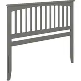 Mission King Headboard in Grey Wood