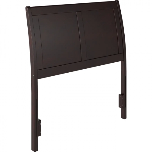 Portland Twin Sleigh Panel Headboard in Espresso Wood