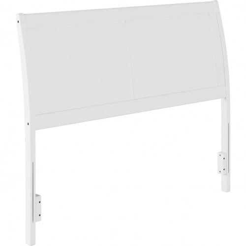 Portland Full Sleigh Panel Headboard in White Wood