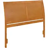 Portland Queen Sleigh Panel Headboard in Light Toffee Wood
