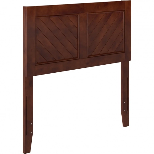 Canyon Twin Chevron Panel Headboard in Walnut Wood
